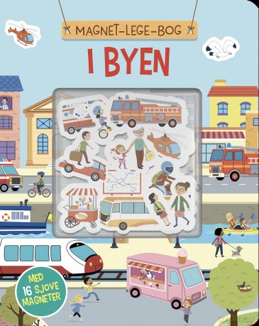 Magnet-lege-bog: I byen