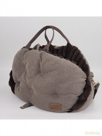 Nordic paws - Pet Carrier Mara - Brown - 50 x 30 x 35 cm