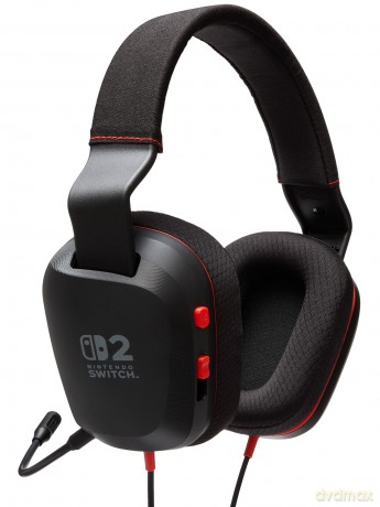 PowerA - Wired Stereo Headset for Nintendo Switch 2 - Black