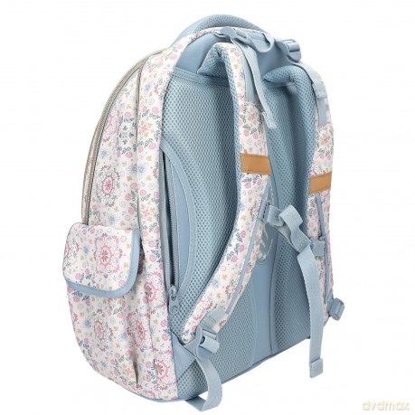 Topmodel - School Backpack FESTIVAL FUN - Cream, Gold, Light Blue