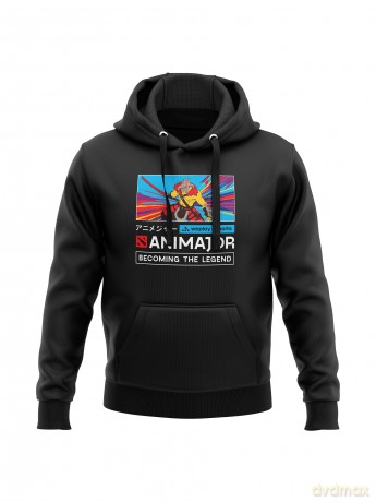 Animajor - Dota 2 Juggernaut Hoodie Black, XL