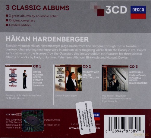 Hakan Hardenberger: 3 Classic Albums [3CD]
