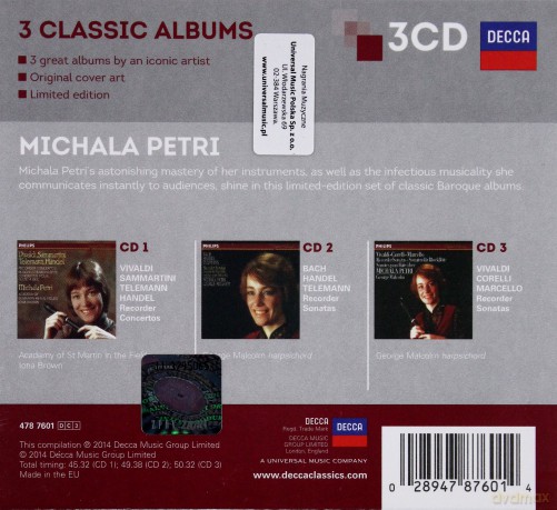 Michala Petri: 3 Classic Albums [3CD]
