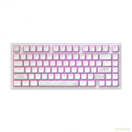 Dark Project ALU Terra Nostra R2 White - Wired Gaming Keyboard (ANSI)