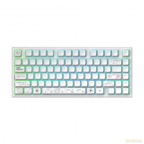 Dark Project ALU Terra Nova R2 White - Wireless Gaming Keyboard (ANSI)
