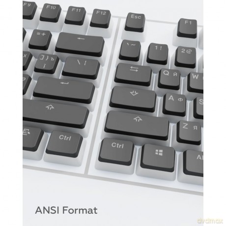 Dark Project KS-2036 PBT keycaps, ENG White/Yellow