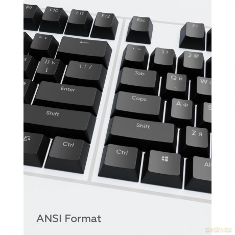 Dark Project KS-45 Keycaps PBT, ENG/RU/UA, Black