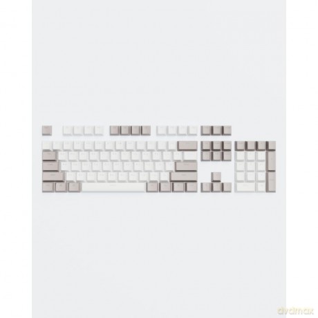 Dark Project KS-48 Keycaps PBT, ENG/RU/UA, Gray/White