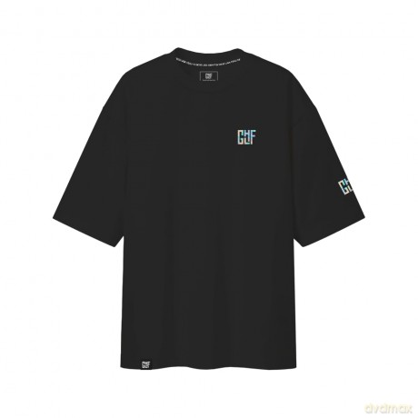 FragON - Holografic Logo Oversize T-shirt Black, L/XL