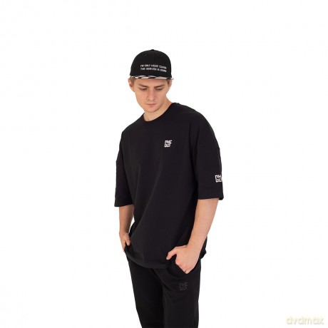 FragON - Holografic Logo Oversize T-shirt Black, L/XL