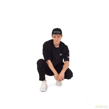 FragON - Holografic Logo Oversize T-shirt Black, L/XL