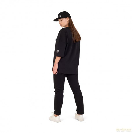 FragON - Holografic Logo Oversize T-shirt Black, S/M