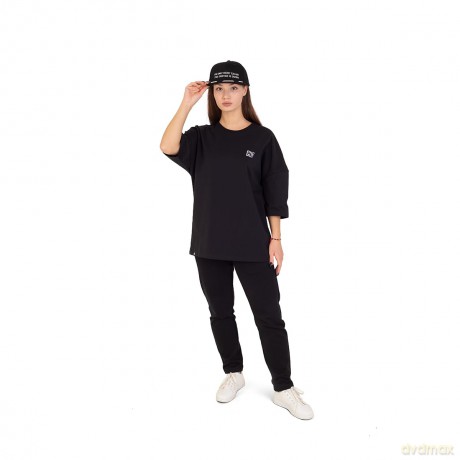 FragON - Holografic Logo Oversize T-shirt Black, S/M