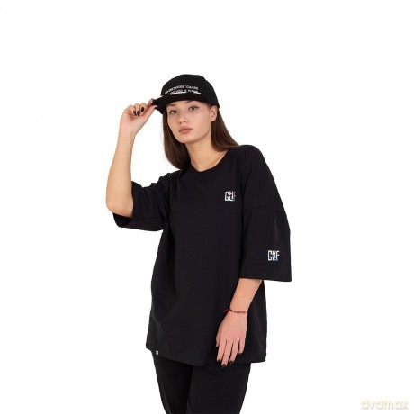 FragON - Holografic Logo Oversize T-shirt Black, S/M