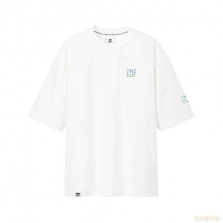 FragON - Holografic Logo Oversize T-shirt White, S/M
