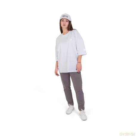 FragON - Holografic Logo Oversize T-shirt White, S/M