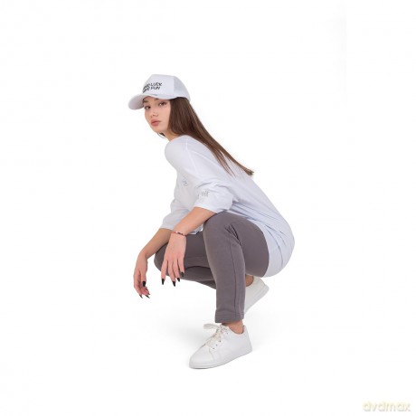 FragON - Holografic Logo Oversize T-shirt White, S/M