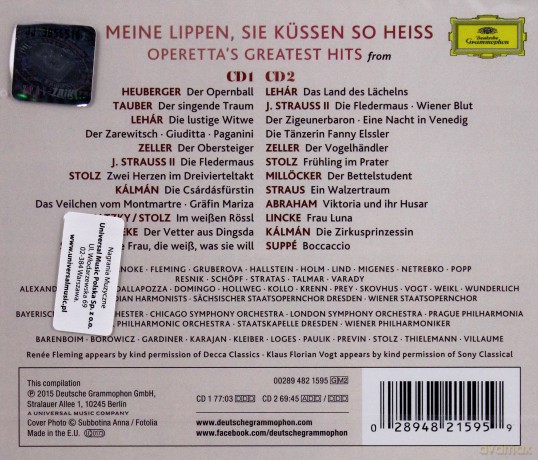 Beczała, Netrebko, Fleming: Meine Lippen, Sie Kussen So Heis [2CD]