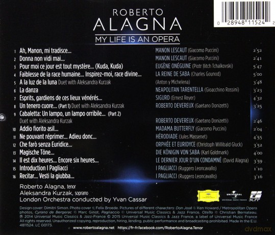 Roberto Alagna: My Life Is An Opera [CD]