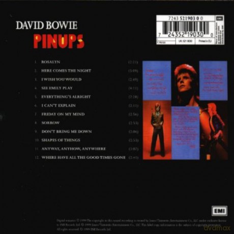 David Bowie: Pin Ups [CD]