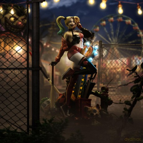 Iron Studios DC Comics - Harley Quinn Deluxe - Gotham City Sirens Statue Art Scale 1/10