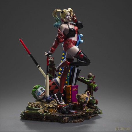 Iron Studios DC Comics - Harley Quinn Deluxe - Gotham City Sirens Statue Art Scale 1/10