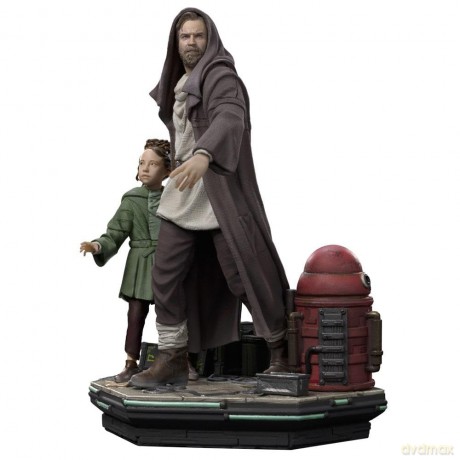 Iron Studios Star Wars - Obi-Wan and Young Leia Statue Deluxe Art Scale 1/10