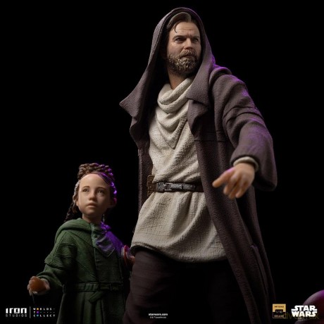 Iron Studios Star Wars - Obi-Wan and Young Leia Statue Deluxe Art Scale 1/10