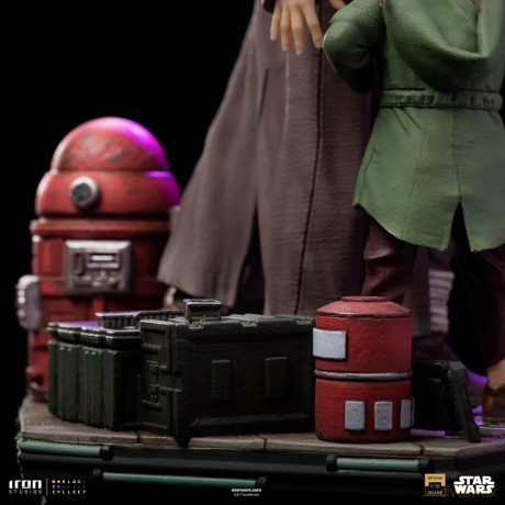Iron Studios Star Wars - Obi-Wan and Young Leia Statue Deluxe Art Scale 1/10