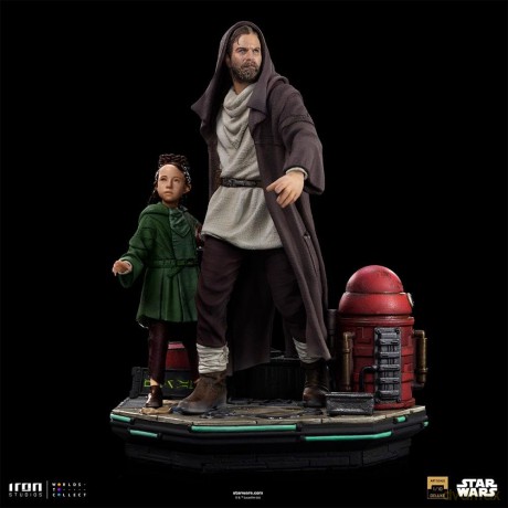 Iron Studios Star Wars - Obi-Wan and Young Leia Statue Deluxe Art Scale 1/10