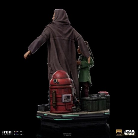 Iron Studios Star Wars - Obi-Wan and Young Leia Statue Deluxe Art Scale 1/10