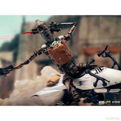 Iron Studios The Mandalorian - IG-11 and The Child Statue Deluxe Art Scale 1/10