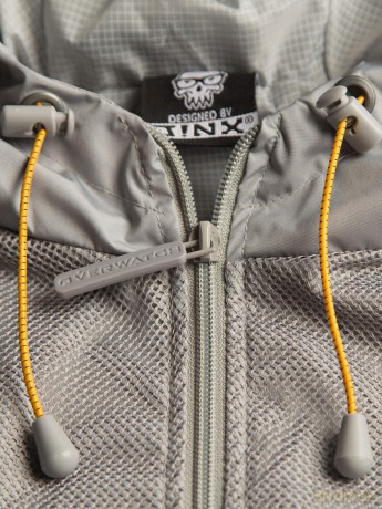Jinx Overwatch - Logo Windbreaker Jacket Grey, S