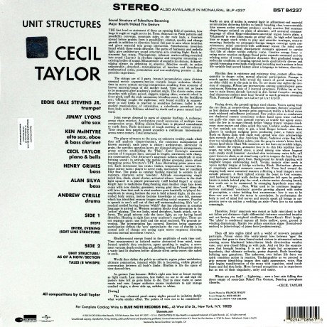 Cecil Taylor: Unit Structures [Winyl]