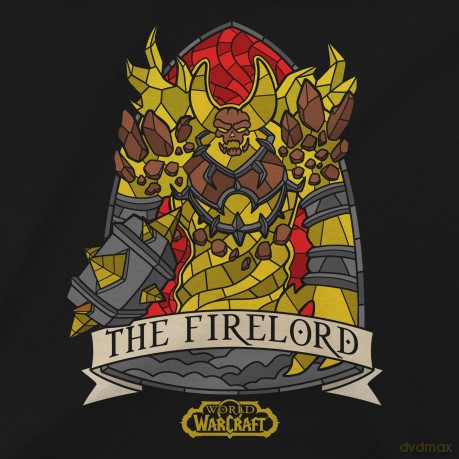 Jinx World of Warcraft - Ragnaros Stained Glass Premium T-shirt Black, M