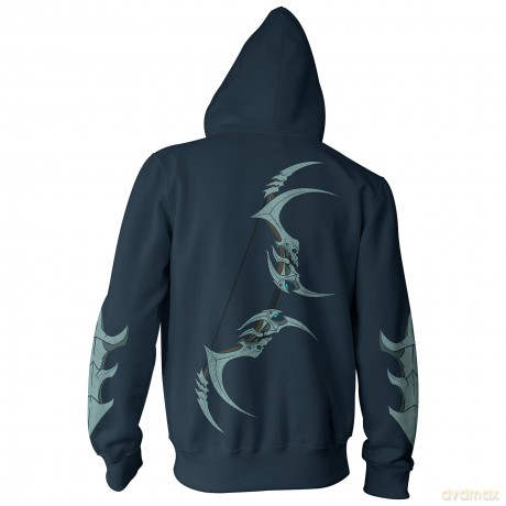 World of Warcraft Shadowlands bluza z suwakiem S