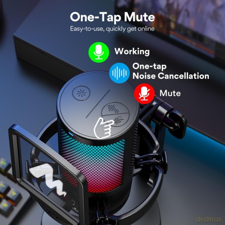 MAONO DGM20 GamerWave Condenser USB Gaming RGB Microphone