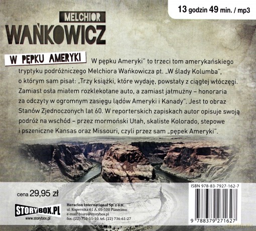 W pępku Ameryki - Melchior Wańkowicz [AUDIOBOOK] [CD-MP3]