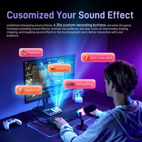 MAONO Maonocaster G1 NEO Audio Mixer For Game Streamer