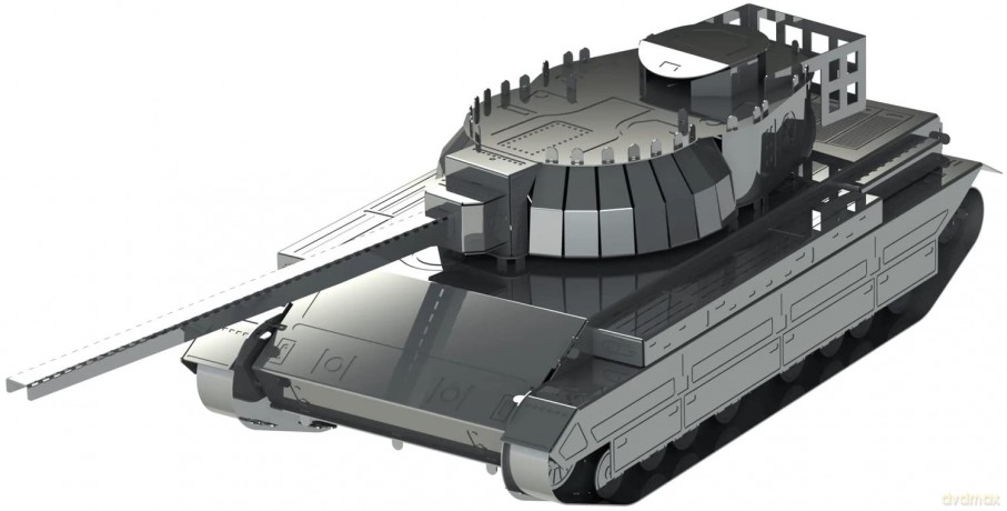 Metal Time | Conqueror Fv214 Model Constructor Kit, 46 parts | World Of Tanks
