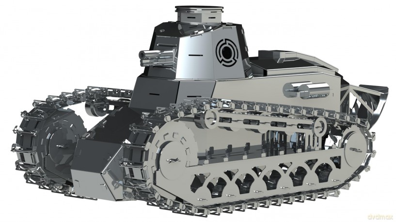 Metal Time | Nimble Fighter Mechanical model DIY kit of tank, 179 parts | World of Tanks