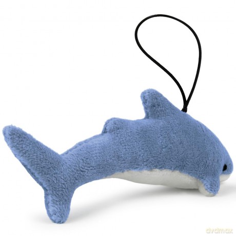 Plush keychain WP MERCHANDISE Shark Nory, 13 cm, blue
