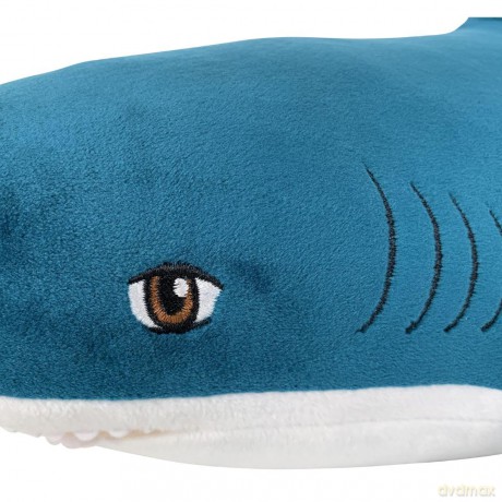 Plush toy WP MERCHANDISE Shark turquoise, 50 cm