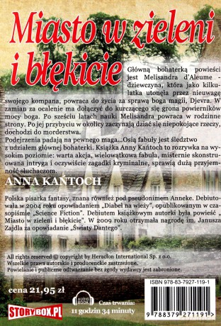 Miasto w zieleni i błękicie - Anna Kańtoch [AUDIOBOOK] [CD-MP3]