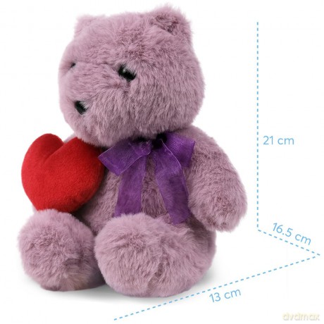 Plush toy WP MERCHANDISE Bear Mary with a heart 21cm