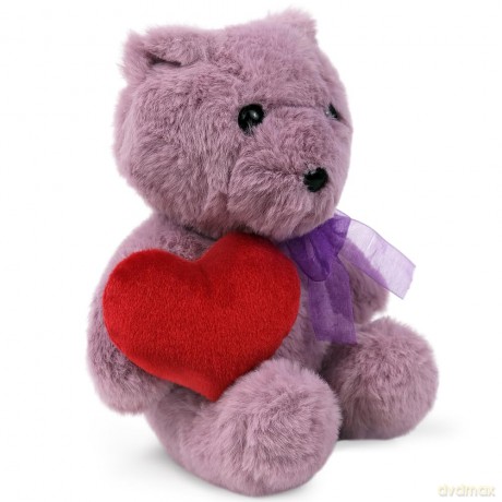 Plush toy WP MERCHANDISE Bear Mary with a heart 21cm