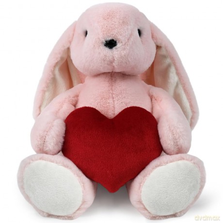 Plush toy WP MERCHANDISE Bunny Jessie with a heart 34cm