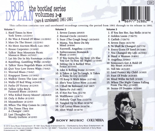 Bob Dylan: Bootleg Series Vol. 1-3 [3CD]