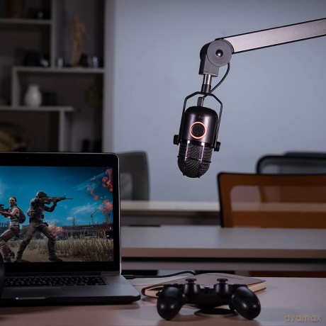 THRONMAX S1 CASTER Boom Arm Stand (Build-in USB-C 3 meters), Dark Gray