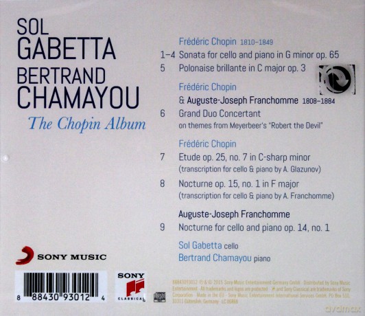 Sol Gabetta: The Chopin Album [CD]